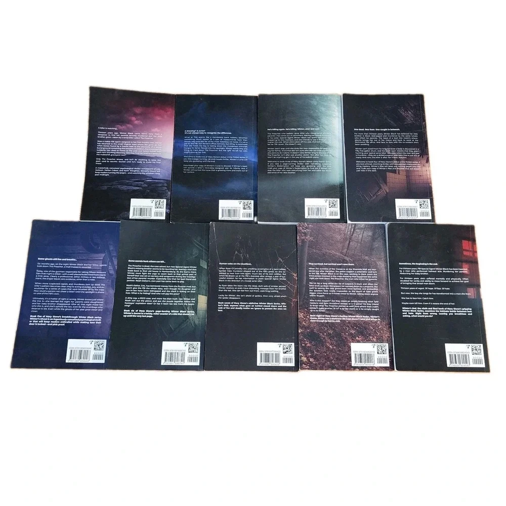 Mary Stone WINTER BLACK Book Series 1-9 Lot Paperback Suspense Mystery